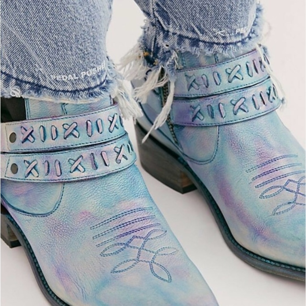 Bed Stu x Free People Watercolor Boots Size 9